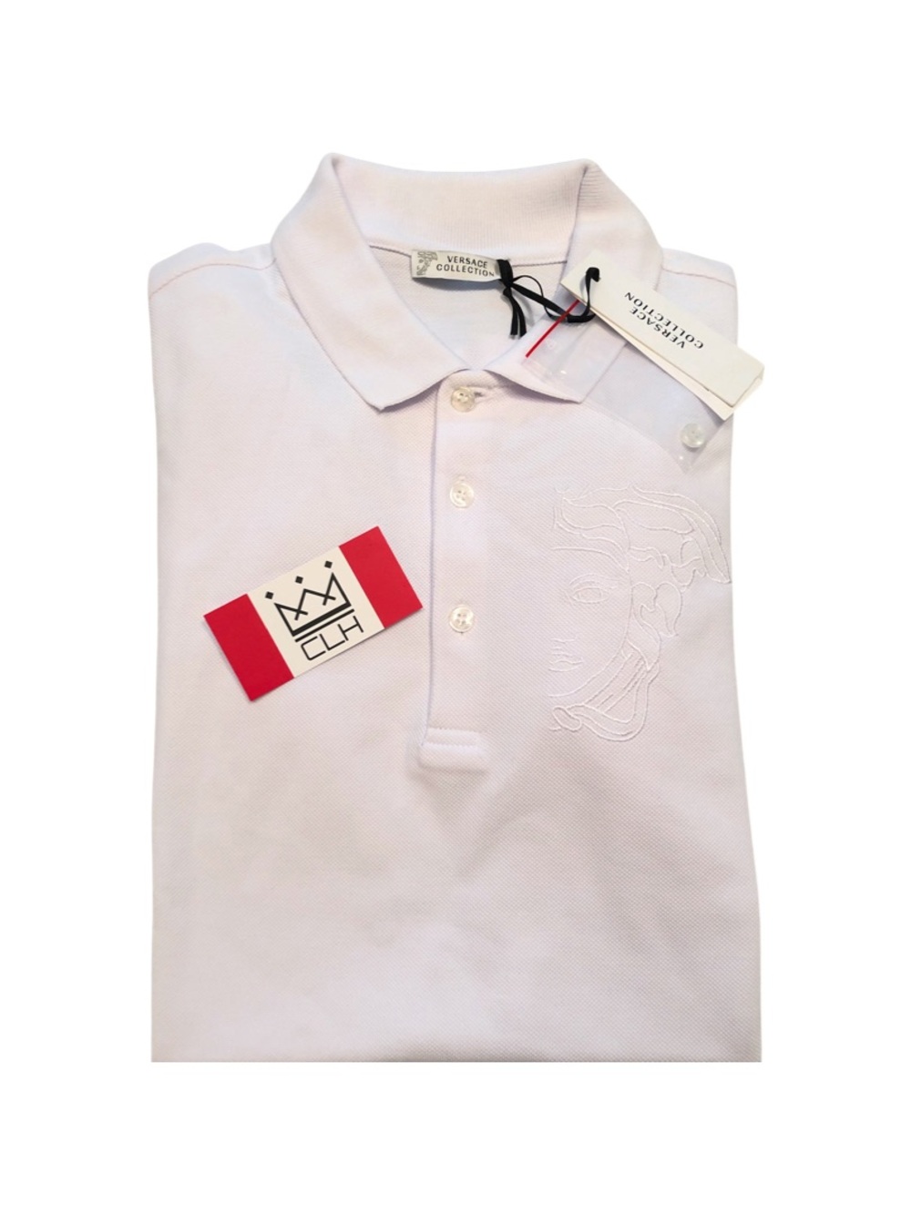VERSACE COLLECTION BIG MEDUSA LOGO POLO
